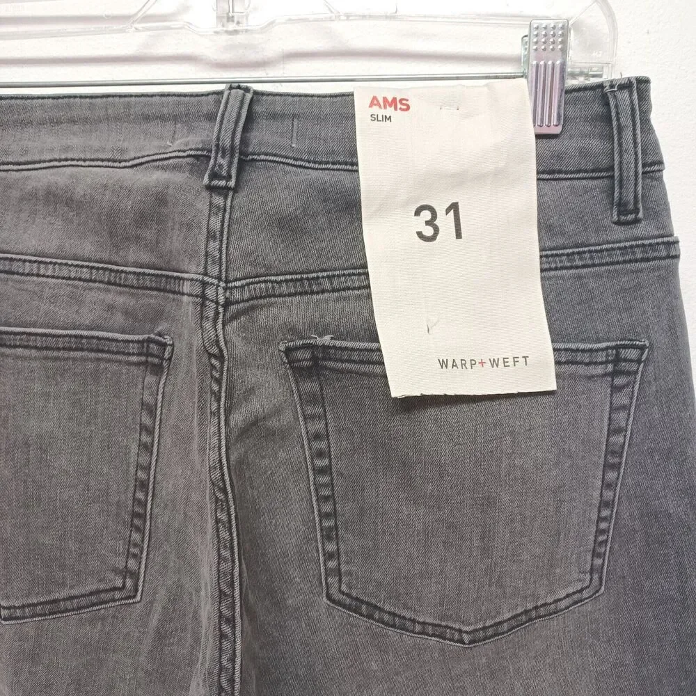 Warp + Weft AMS Amsterdam Slim Fit Men's Stretch Jeans Size 31x28